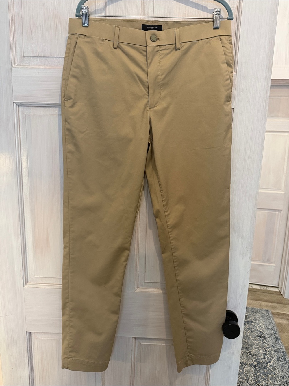 Banana Republic Tan Slim Core Temp Chino Pants